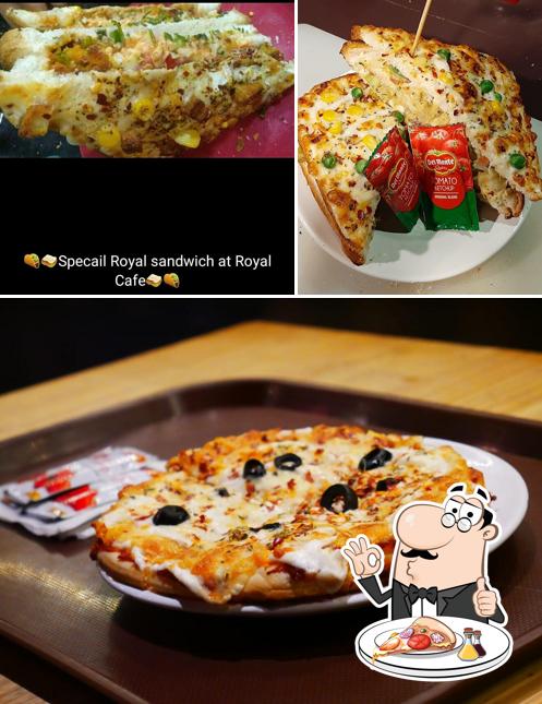 Get pizza at Royal Cafe