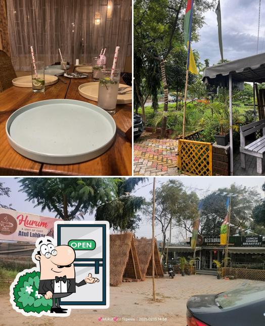 Check out the picture depicting exterior and beverage at Hurum, The Rustic Restaurant and Café