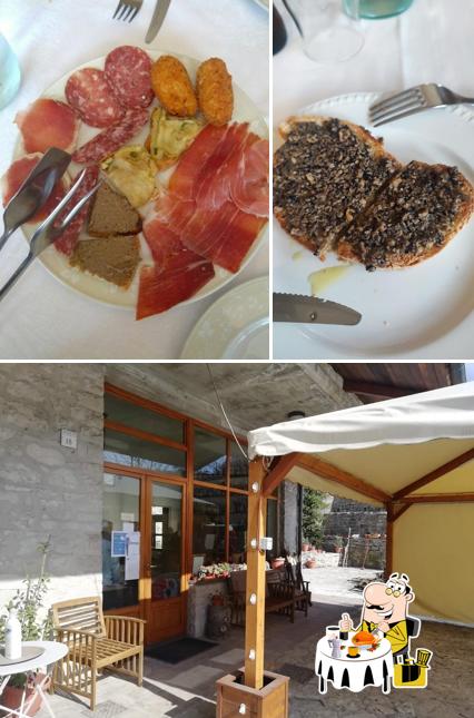 Ristorante La Fontanella si caratterizza per la cibo e esterno