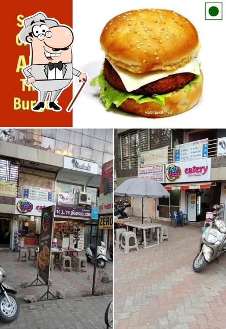 Dhakka Mukki Eatery Karelibaug is distinguished by exterior and burger