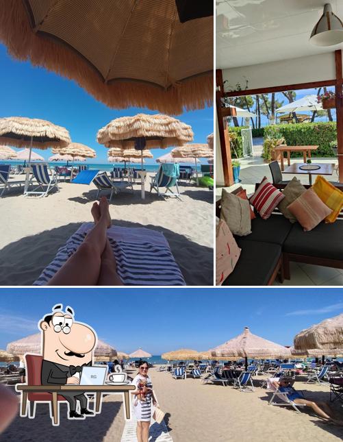 La immagine della interni e cibo di Lido Cerrano