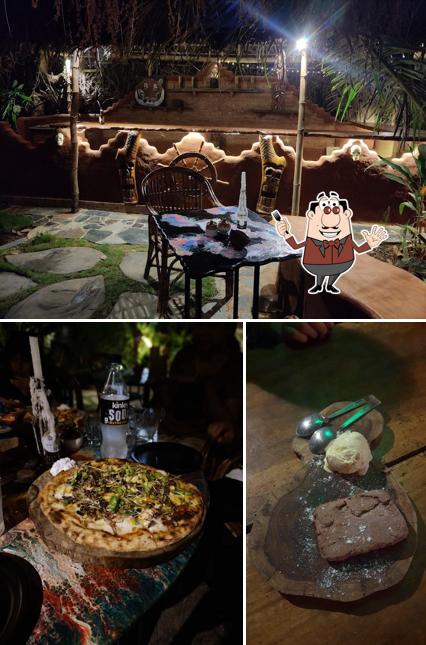 Take a look at the photo displaying food and exterior at Pirata pizzeria