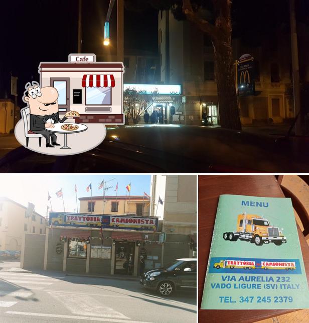 Gli esterni di Trattoria del Camionista