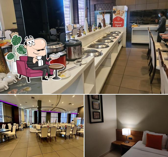 Take a seat at one of the tables at Seasons All-Day-Dining Coffee Shop