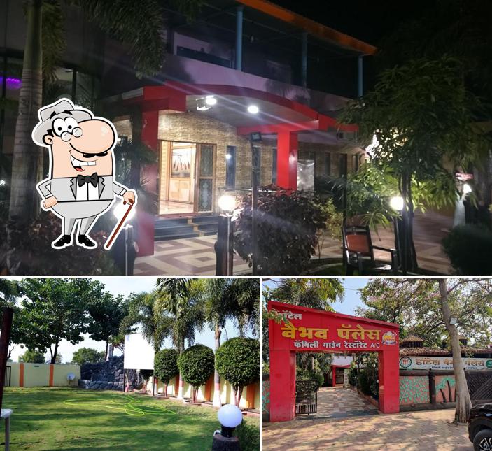 Enjoy the view at the outside area of Hotel Vaibhav Palace Family Restarunt