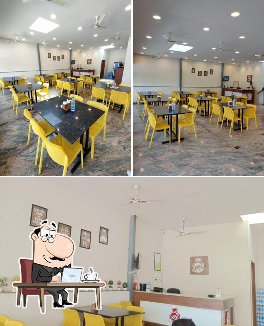 The interior of K K Restaurant