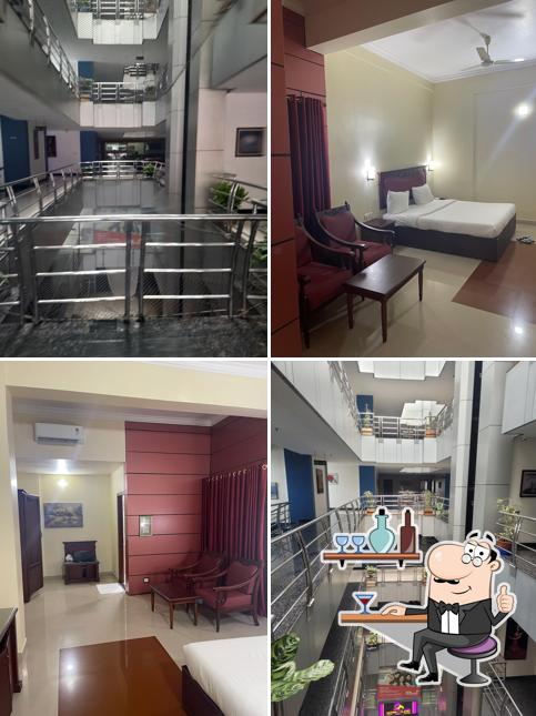 The interior of Club 7 Hotel