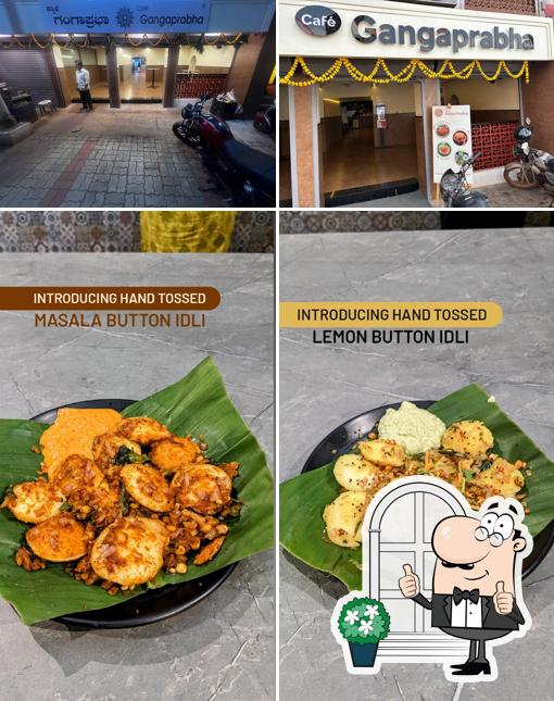 Cafe Gangaprabha is distinguished by exterior and food