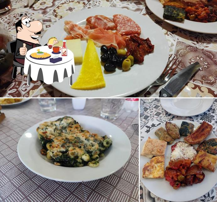 Piatto di formaggi al Trattoria Francesca