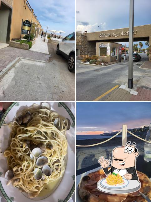 Spaghetti alla carbonara al Beach Club