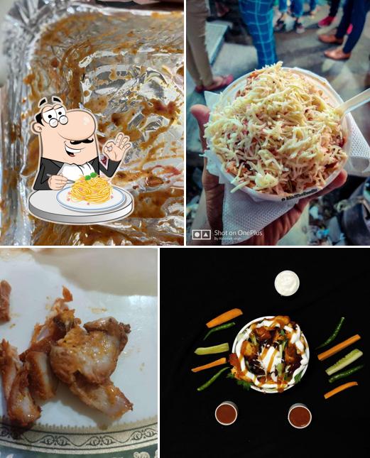 Spaghetti carbonara at National Shawarma