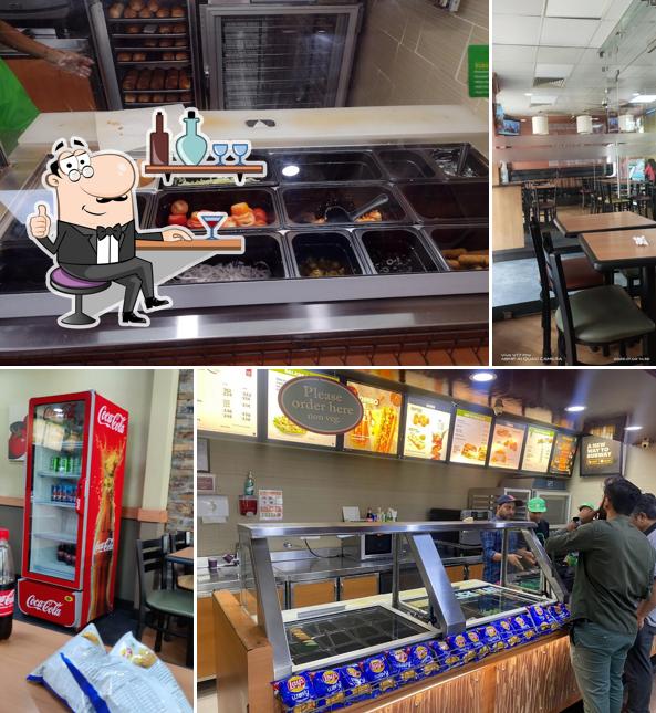 The interior of Subway Patel Colony