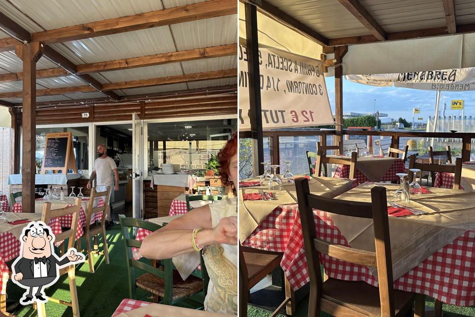 Gli interni di Trattoria La Sosta