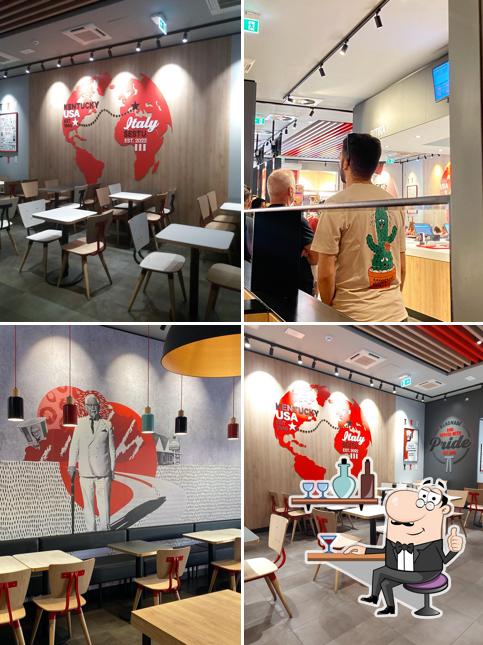 Gli interni di KFC Sestu la corte del sole