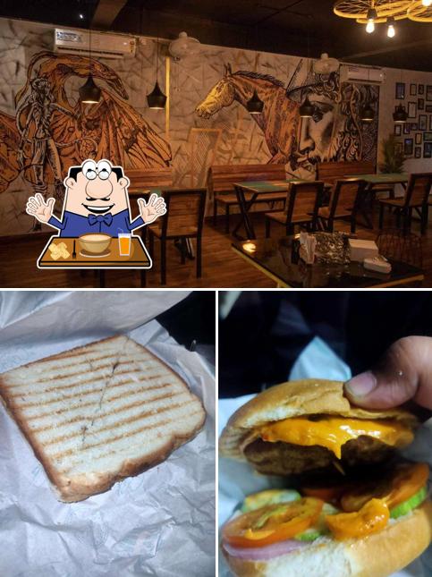 The image of food and interior at WTF Cafeteria