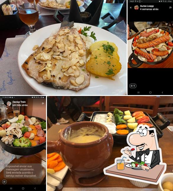Platos en Restaurante Casa Suíça "A Casa do Fondue"