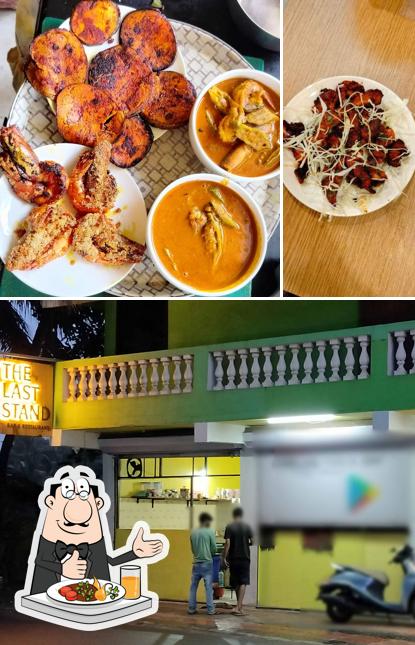 This is the image showing food and exterior at The Last Stand AC Bar & Restaurant