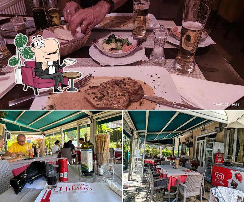 Tra le varie cose da Bar Pizzeria Milano di Gallizioli Luigi Renzo si possono trovare la interni e cibo