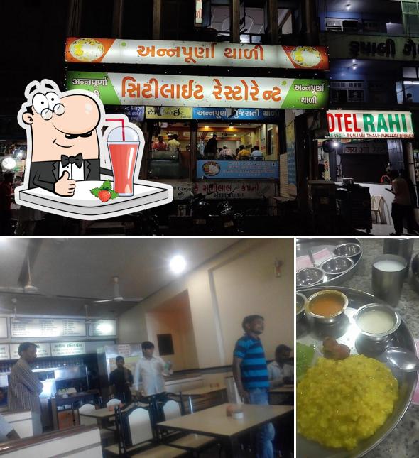 Enjoy a drink at Citylight Restaurant - Annapurna Gujarati Thali