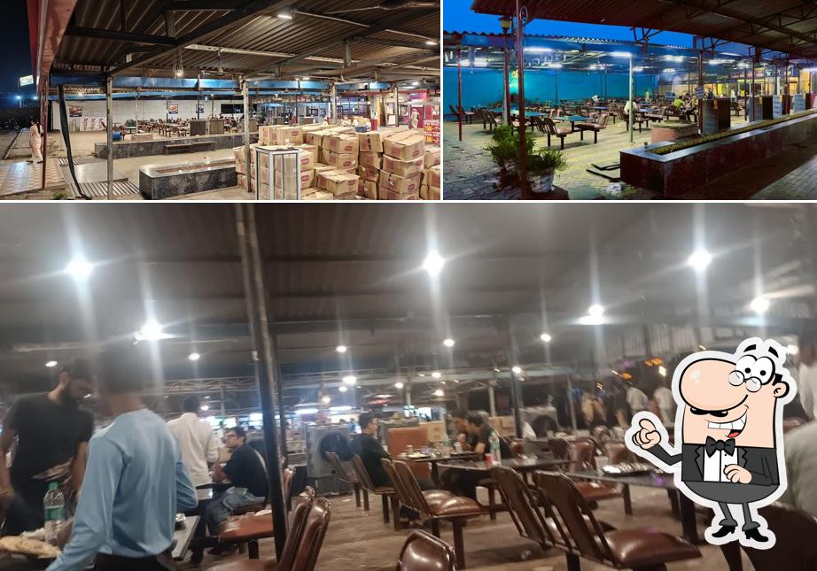 Take a seat at one of the tables at Mayur Dhaba