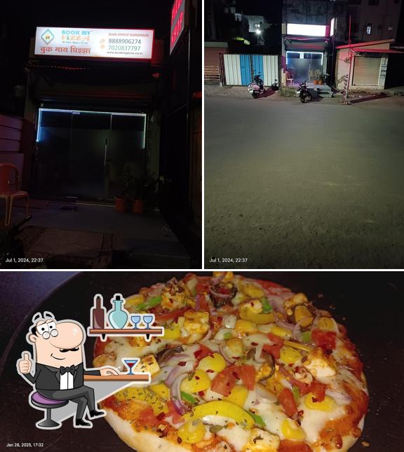 The interior of Book My Pizza Phaltan