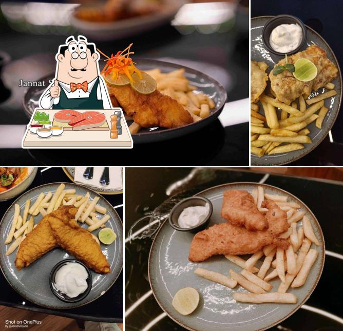 Fish and chips at Dusk - Hotel The Park