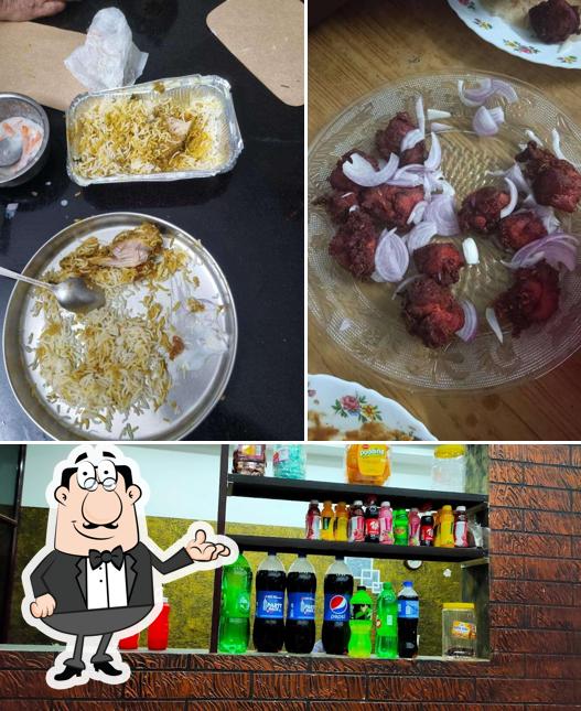 The photo of interior and food at Meet N Eat restaurant