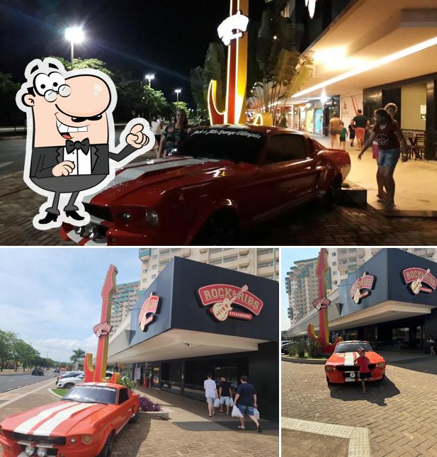 O exterior do Rock & Ribs Olímpia
