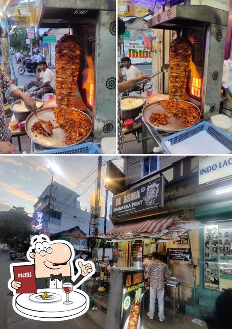 Among different things one can find food and exterior at Al asam shawarma point