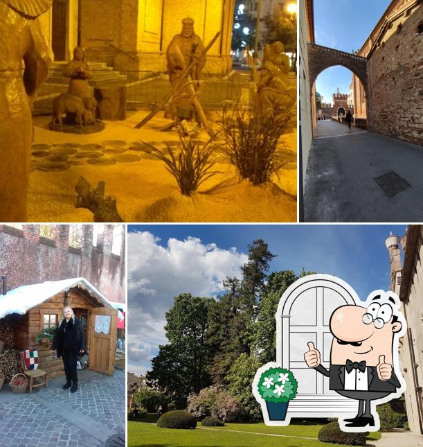 Puoi goderti l'aria fresca da seduto all'esterno di Tresor Cafe Bar