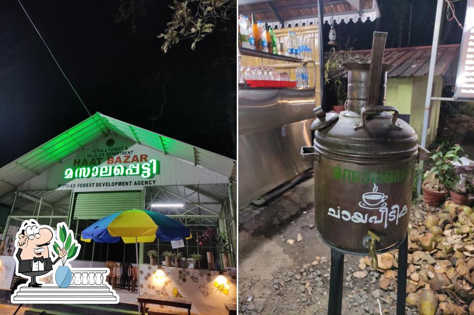Enjoy the view at the outside area of Masalapetty chayapedika