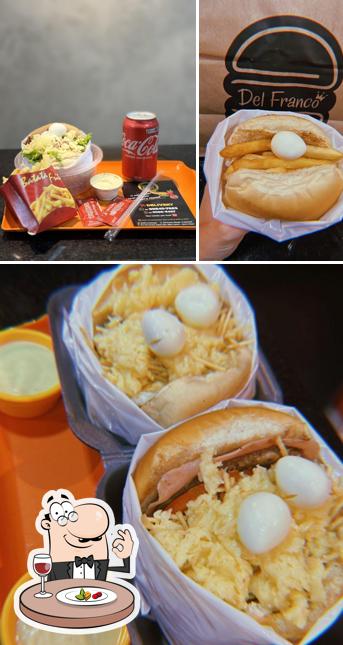 Comida em Del Franco Burger Tradicional