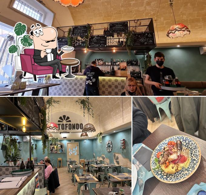 Gli interni di Sottofondo Gustoteca Matera