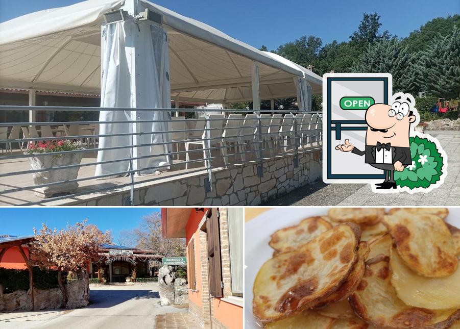 Tra le varie cose da Villaggio Turistico Ciocca si possono trovare la esterno e cibo
