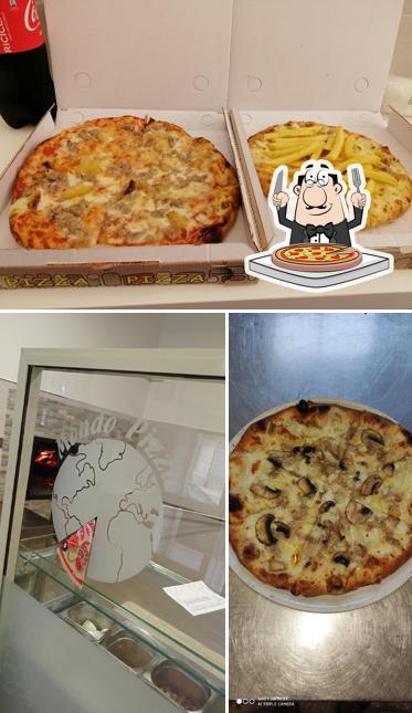 A Pizzeria Mondo Pizza, puoi prenderti una bella pizza
