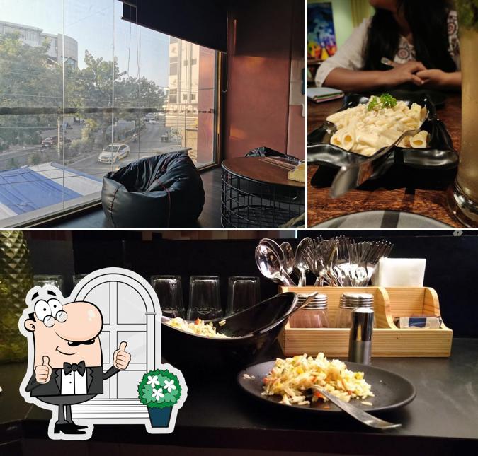 The exterior of Infinity Cafe Udaipur