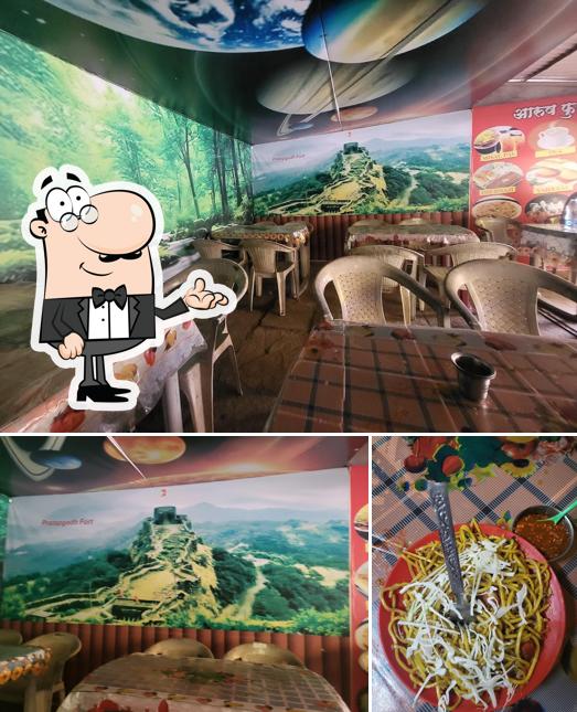 The interior of Arush food's snacks & home made food