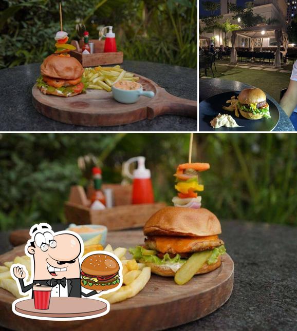 Try out a burger at Inanna Taproom