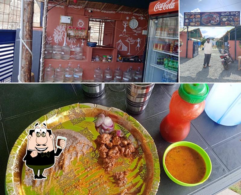 Enjoy a beverage at Nala bhima food court