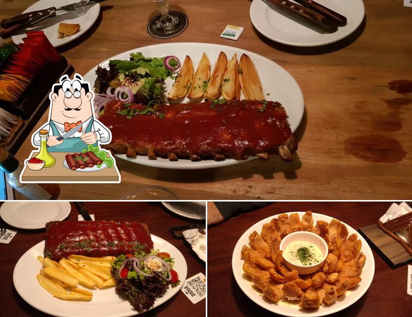 Costelas de porco em Restaurante Didge Steakhouse Pub - Florianópolis