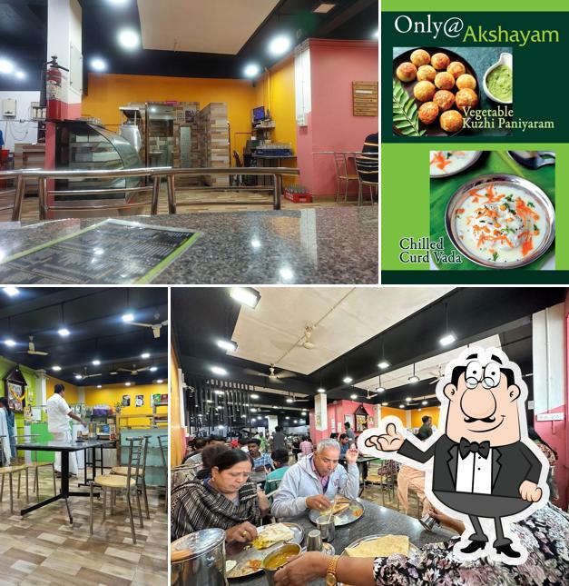 The interior of Shree Akshayam Veg Kitchen