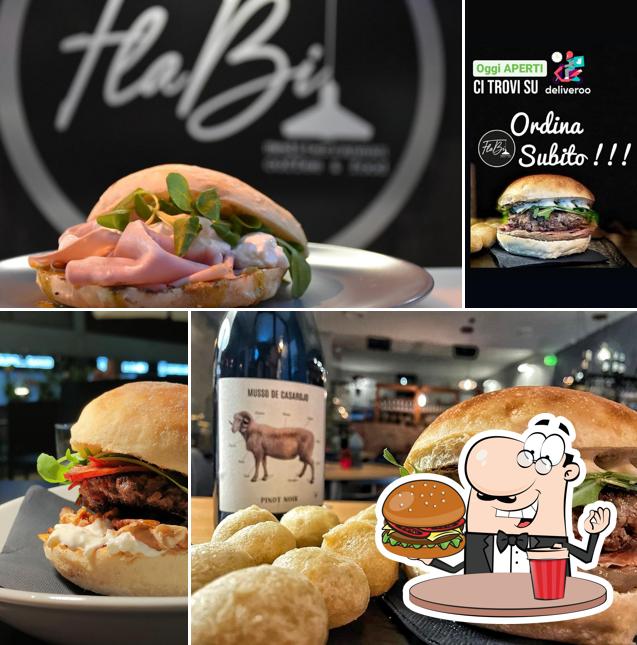 Gustati uno dei tipi di hamburger serviti a FlaBi