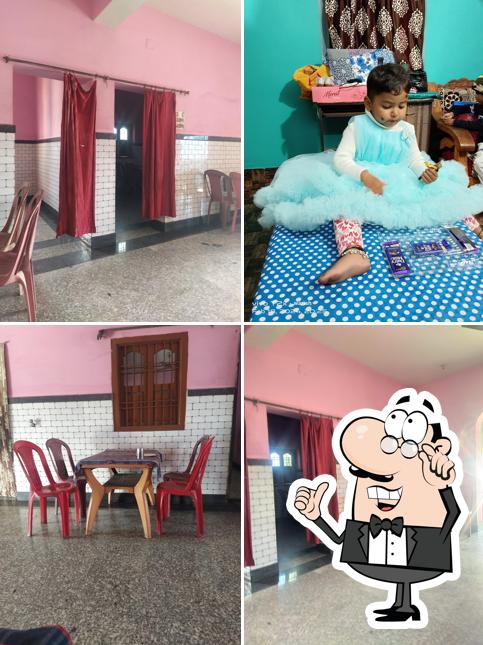 The interior of Hotel Durga Family Restaurant