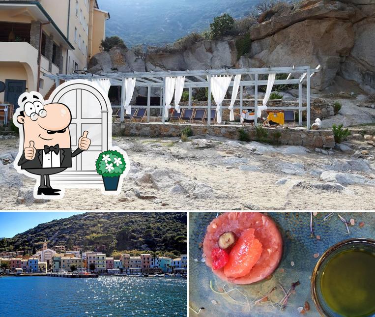 Questa è la immagine che raffigura la esterno e cibo di LA GUARDIA Hotel