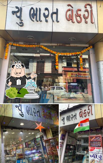 New Bharat Bakery is distinguished by exterior and interior