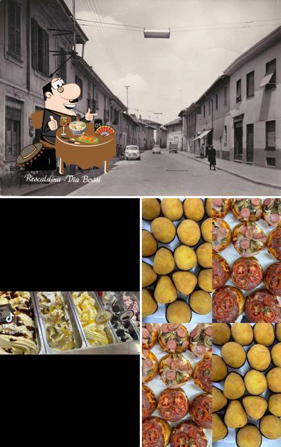 La cibo e esterno del ristorante