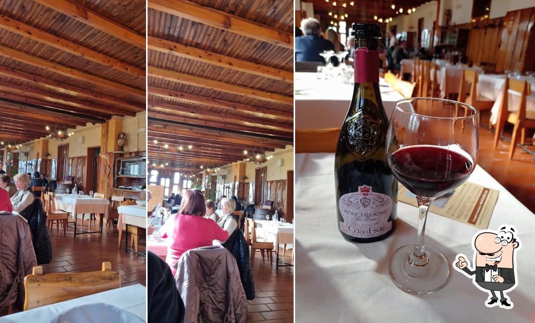 Gli interni di Trattoria del Cacciatore