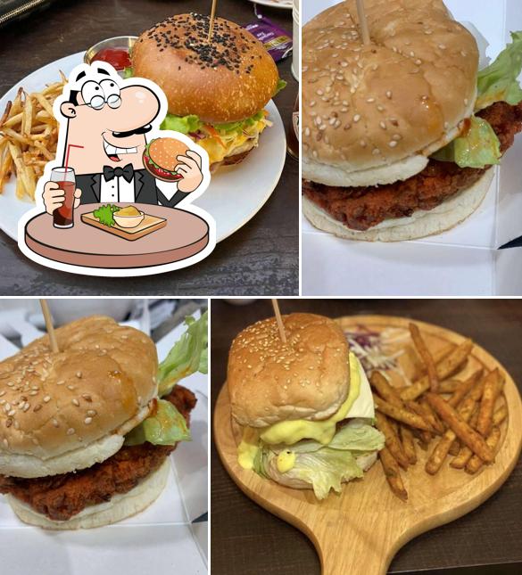 Get a burger at Crazy Dough Pizza
