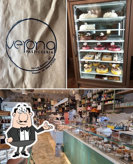 Gli interni di Pasticceria Verona 1974