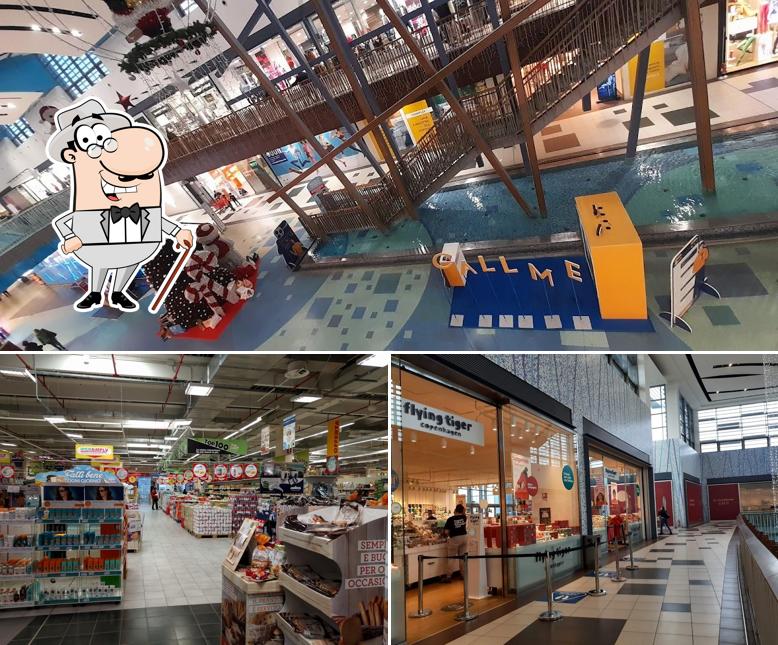 La esterno e cibo del ristorante